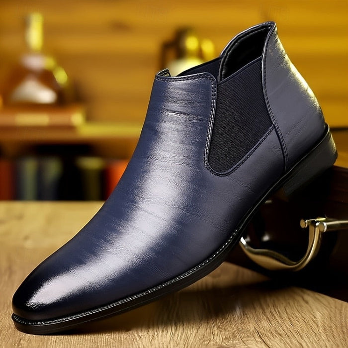 Men's Chelsea Boots Slip-On Ankle Boot with Elastic Gusset