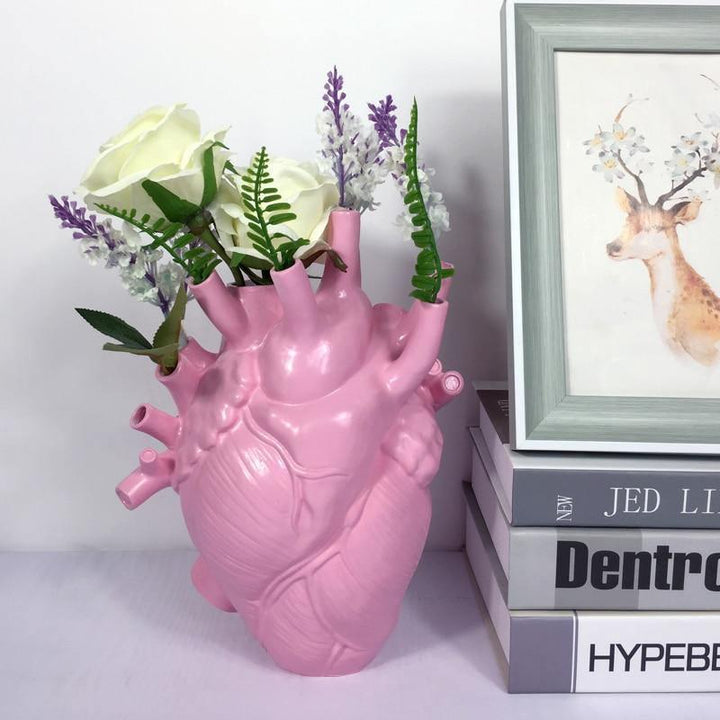 Heart-shaped Vase for Indoor Decoration