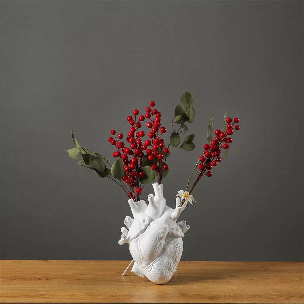 Heart-shaped Vase for Indoor Decoration