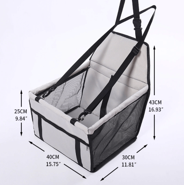 Hundebil chair for safe travel - 40 x 30 x 25 cm
