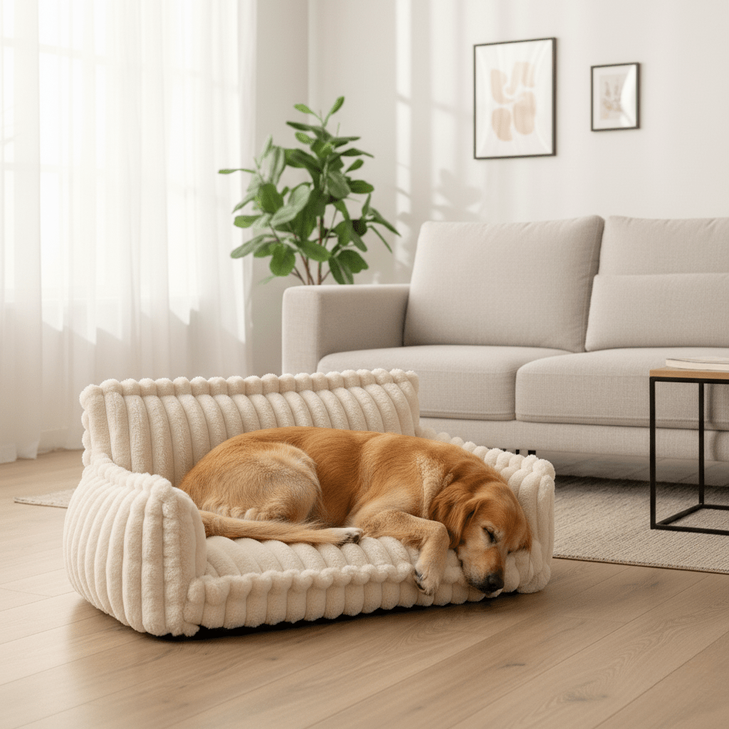Pet Dog Sofa with Raised Edge