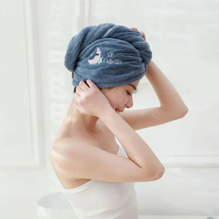 Quick-drying håndklehatt - Super-absorbent | Protects The hair