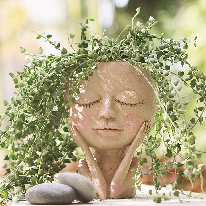 Face Flower Pot for Indoor Use