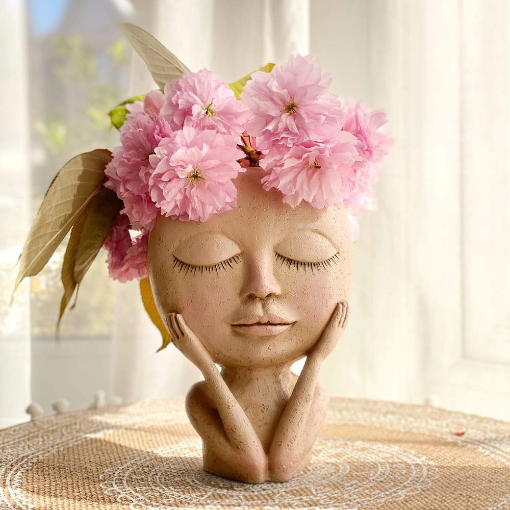 Face Flower Pot for Indoor Use