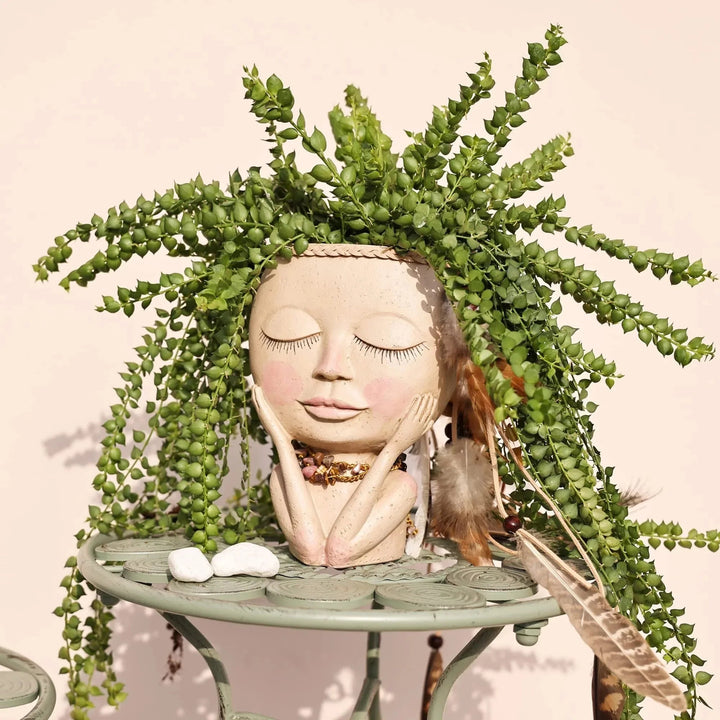 Face Flower Pot for Indoor Use