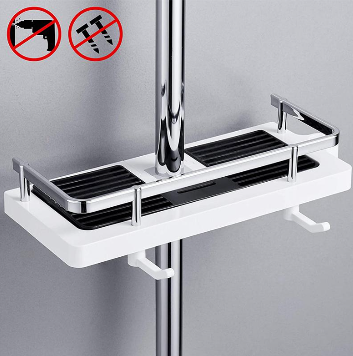 Platsbe saving dusjhylle for a neat bathroom
