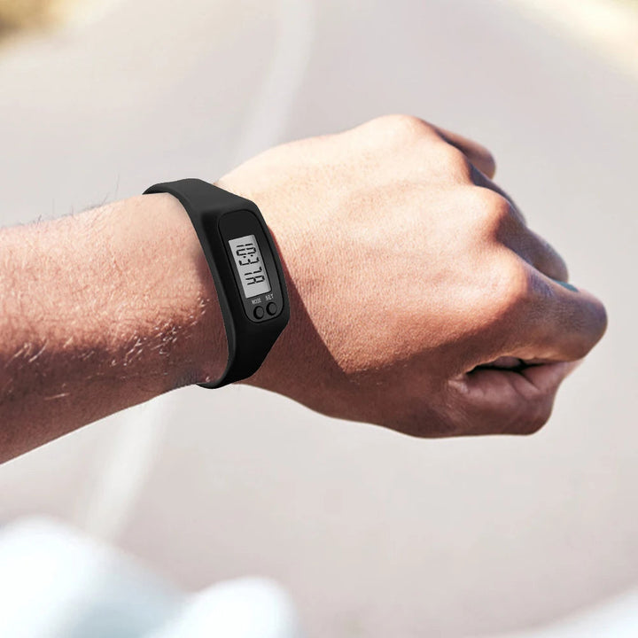 Unisex Activity Watch with Pedometer and LED Display