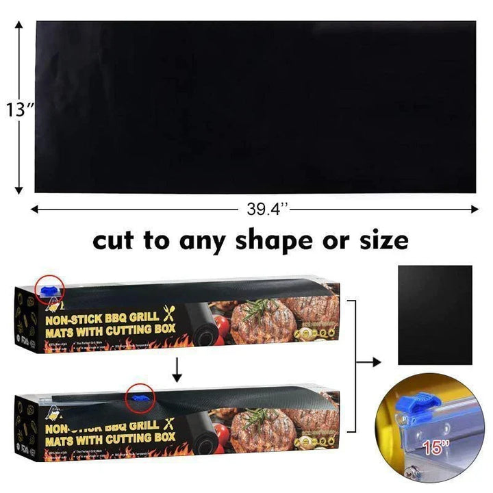 Not-klebende grillmatter - Hard-wearing and reusable grillhjelp