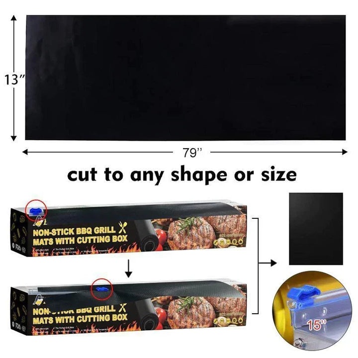 Not-klebende grillmatter - Hard-wearing and reusable grillhjelp