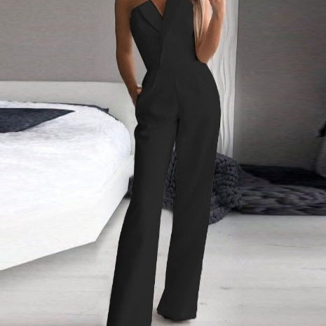 Women's Sleeveless Jumpsuit for Festive Occasions and Everyday