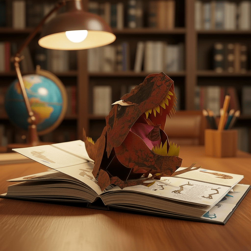 Interactive 3D Dinosaur Book for Children