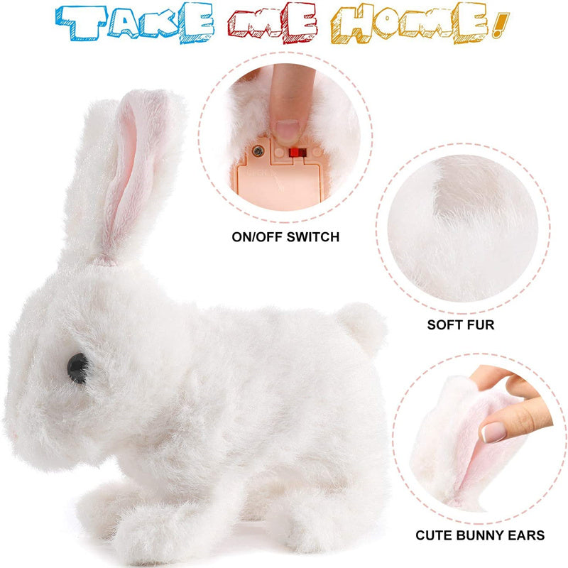 Interactive Stuffed Animal Rabbit HoppyMate for Kids