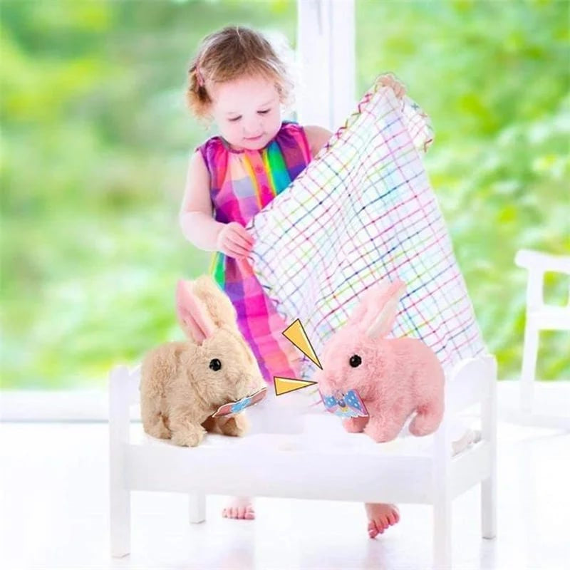 Interactive Stuffed Animal Rabbit HoppyMate for Kids