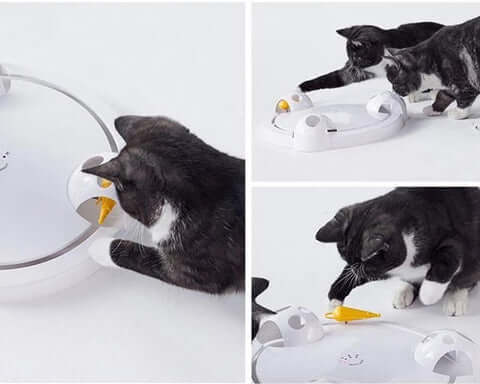 Interactive Pouncing Cat Toy for Hours of Hunting Fun