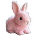 Interactive boy girl plush rabbit with sound and motion