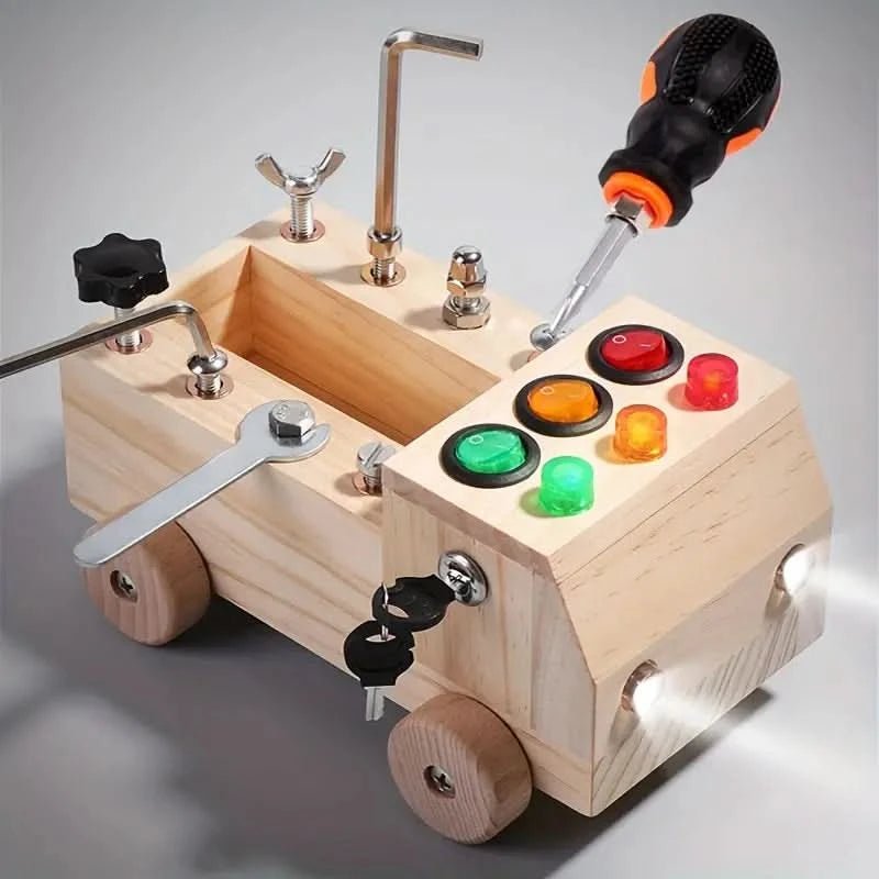 Interactive learning board for children with fine motor skills