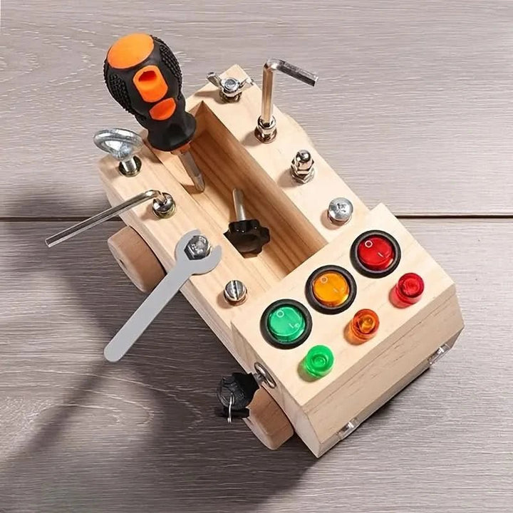 Interactive learning board for children with fine motor skills