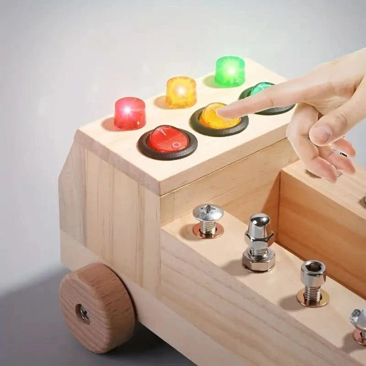 Interactive learning board for children with fine motor skills