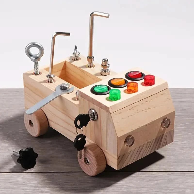 Interactive learning board for children with fine motor skills