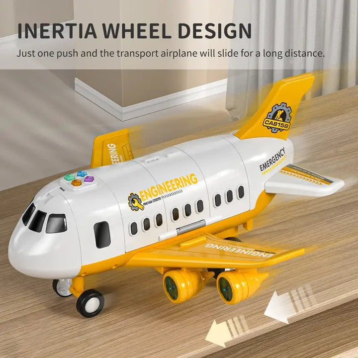 Interactive Toy Airplane for Children with LED Lights