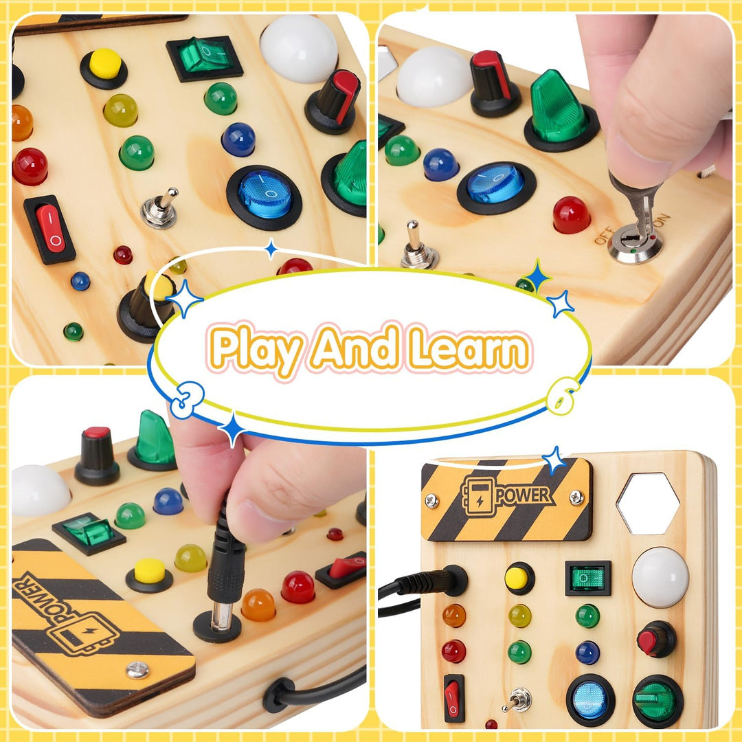 Interactive Montessori Activity Board for Toddlers
