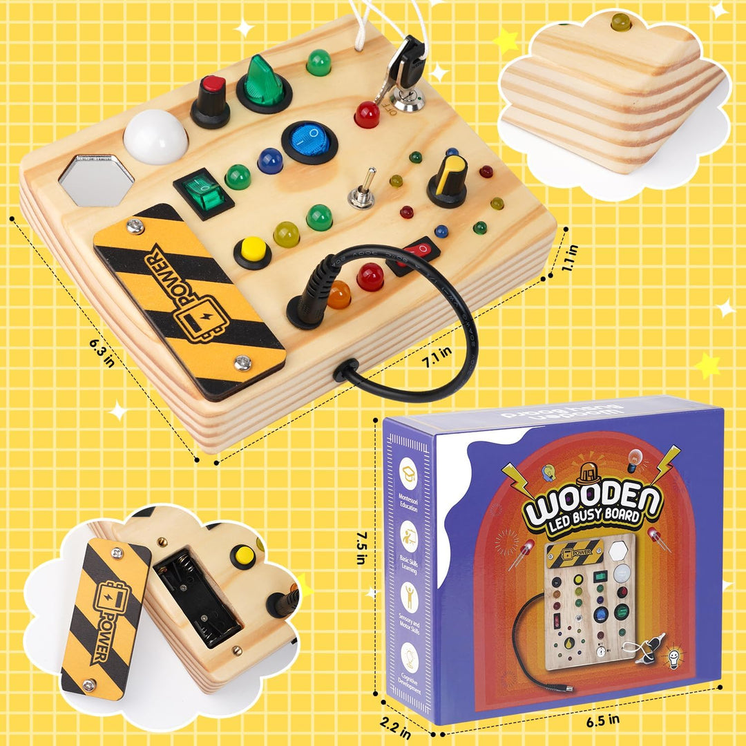 Interactive Montessori Activity Board for Toddlers