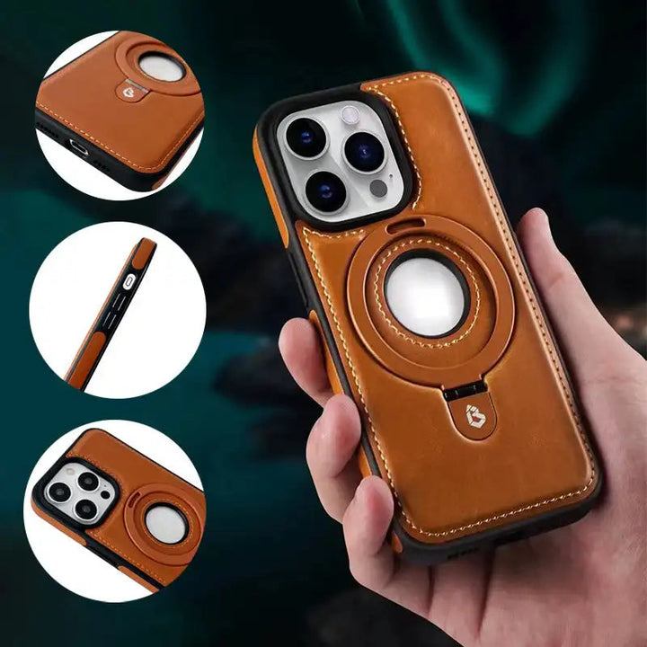 iphone-deksel with magnetic tripod and qi-kompatibilitet