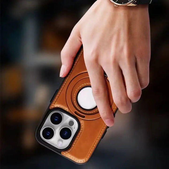 iphone-deksel with magnetic tripod and qi-kompatibilitet