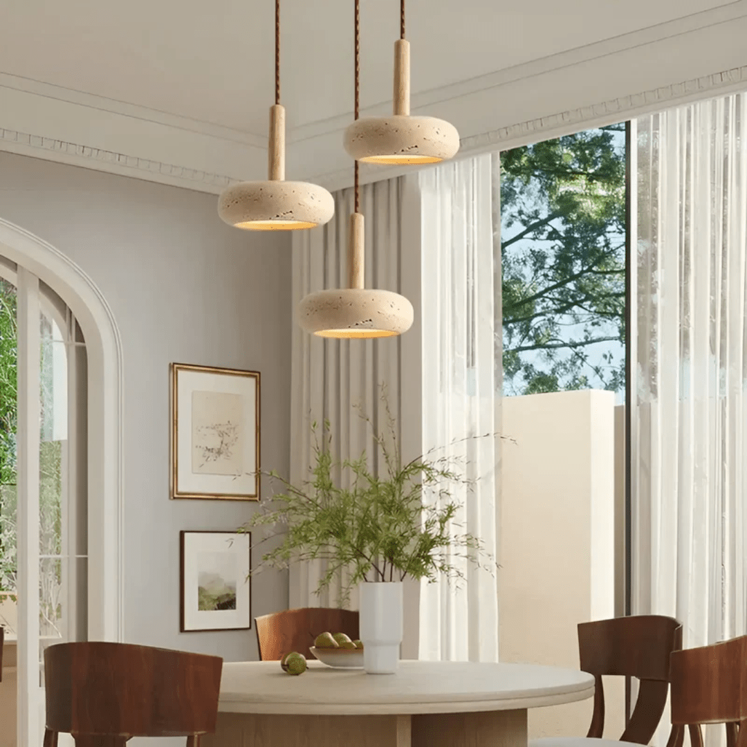 Retro Ceiling Lamp with Japanese-inspired Design