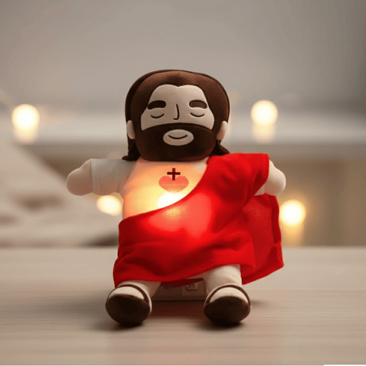 Jesus plysjleketöy for funny sleep and comfort