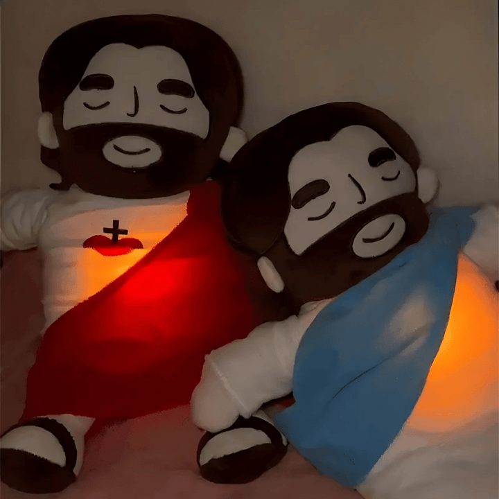 Jesus plysjleketöy for funny sleep and comfort
