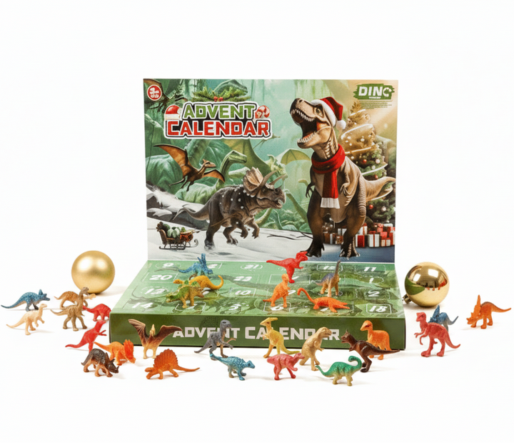 Advent Calendar with Dinosaur Surprises for Children