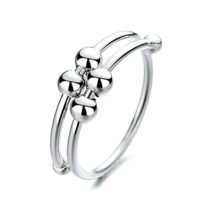 Women adjustable anti-stress fidget-ring