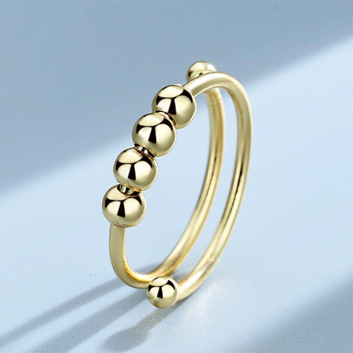 Women adjustable anti-stress fidget-ring