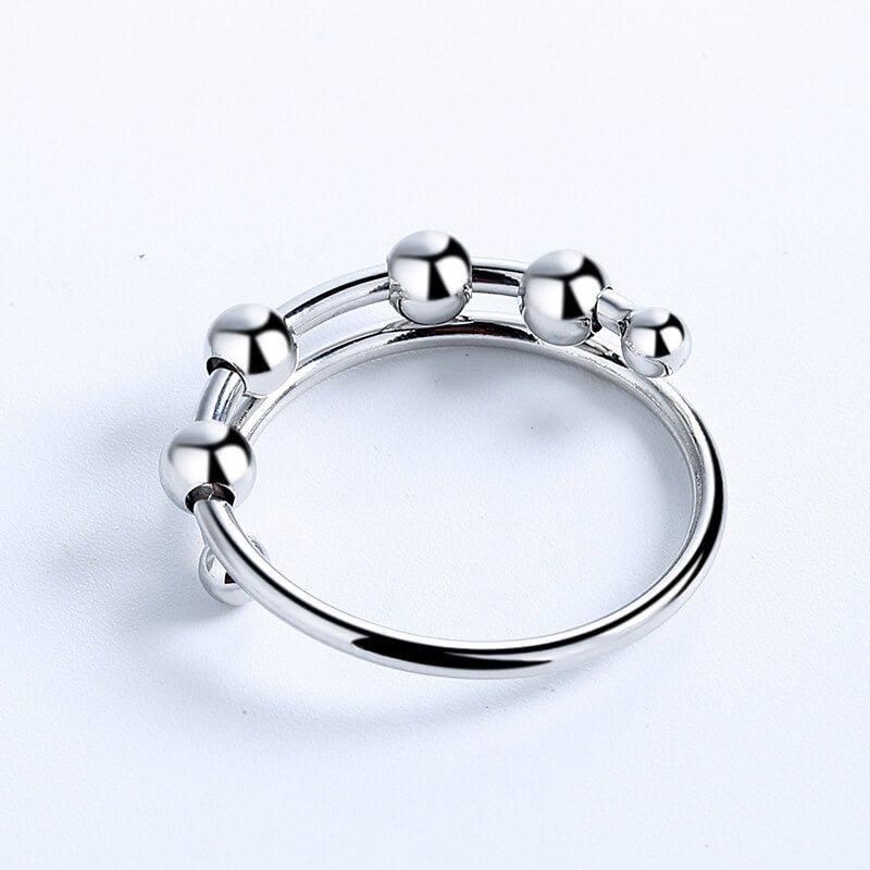Women adjustable anti-stress fidget-ring