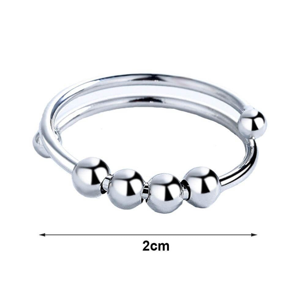 Women adjustable anti-stress fidget-ring