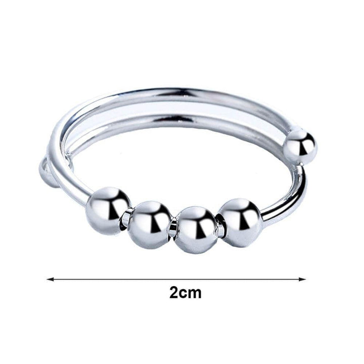 Women adjustable anti-stress fidget-ring
