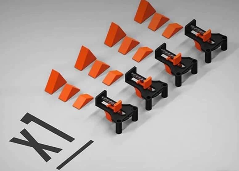 Adjustable hjörneklemme for exact woodwork and diy-projekt