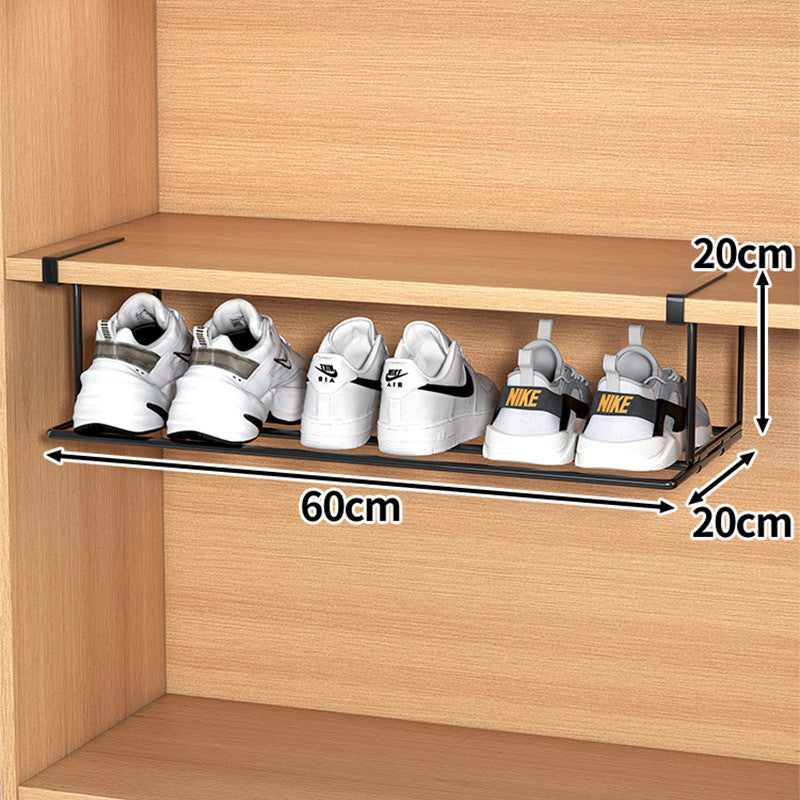 Adjustable Shelf Extension for Efficient Cupboard Organisation