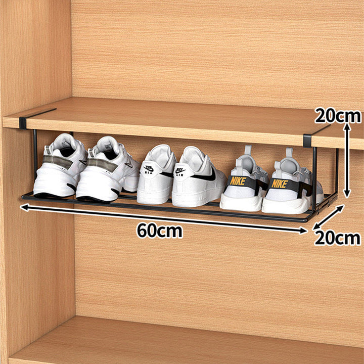 Adjustable Shelf Extension for Efficient Cupboard Organisation