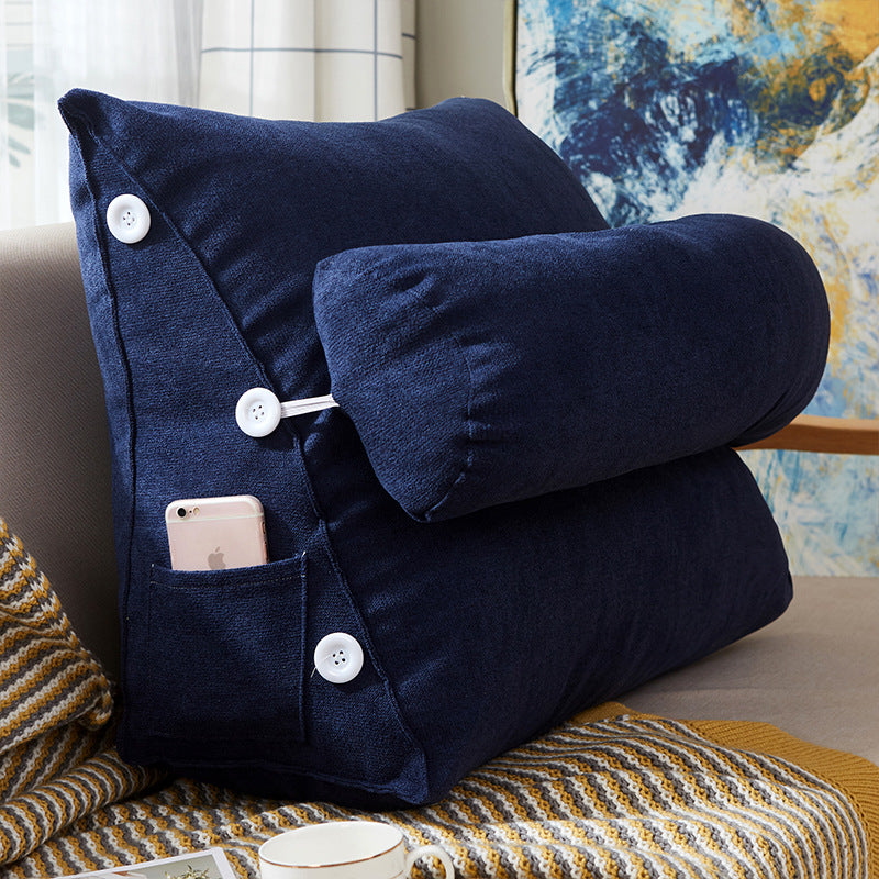 Optimum adjustable wedge pillow for back knock and comfort