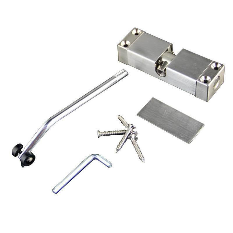 Adjustable Automatic Door Hinge in Stainless Steel