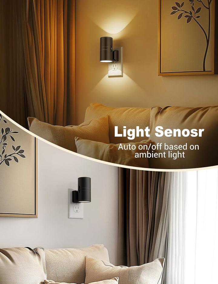 Adjustable LED Night Light with Dusk Sensor