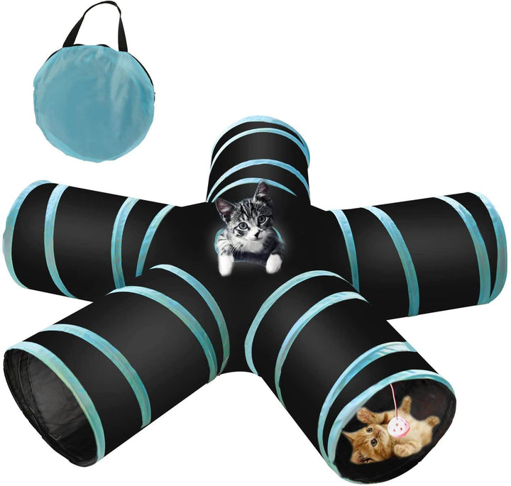 Funny collapsible katteleke tunnel for play and rest