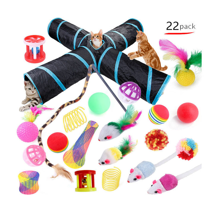 Funny collapsible katteleke tunnel for play and rest
