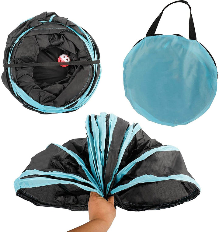 Funny collapsible katteleke tunnel for play and rest