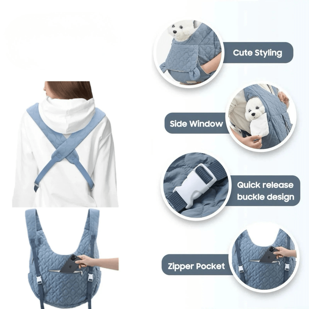 Kjäledyrbärer for secure travel with adjustable strap
