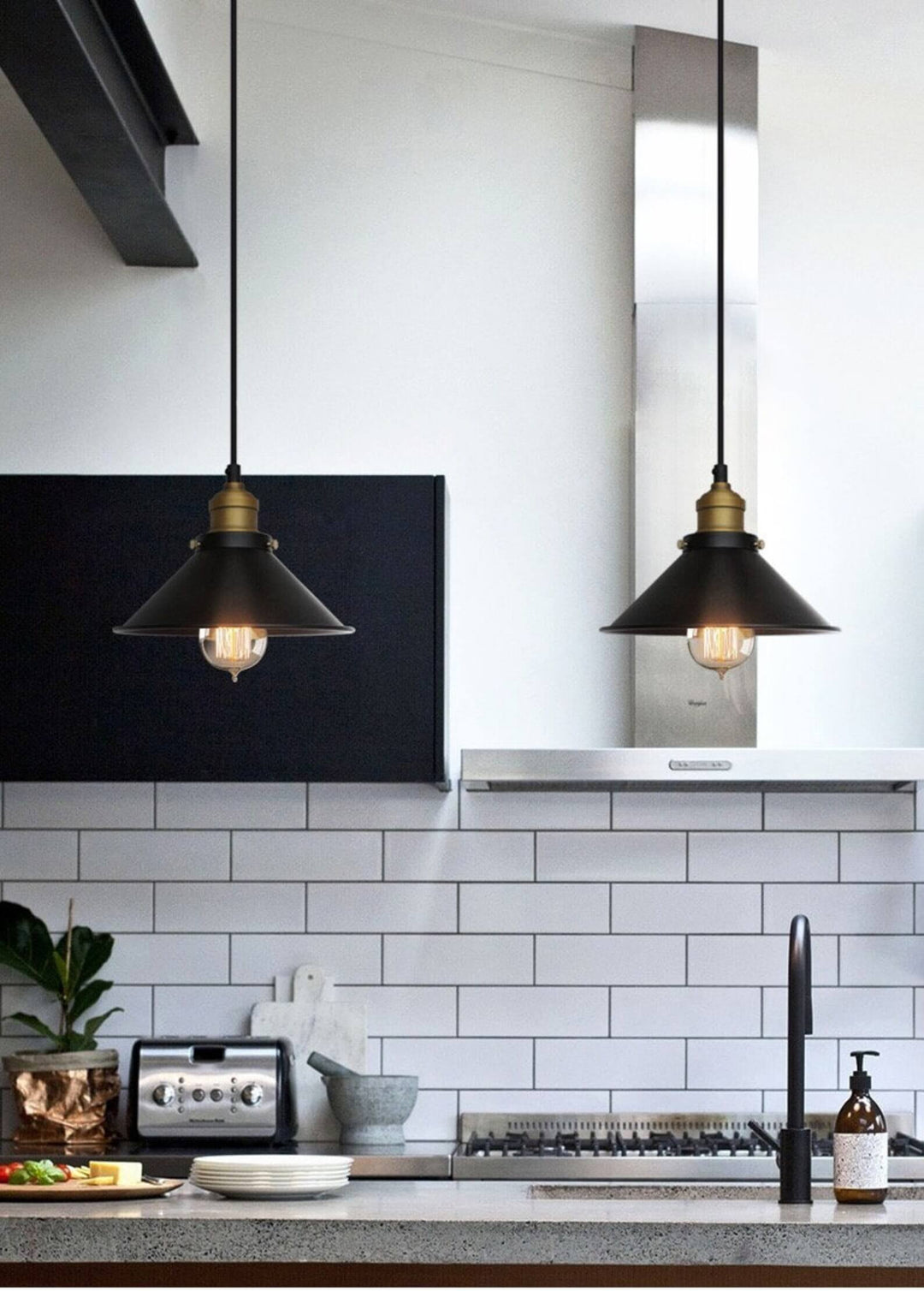 Kjegleformet Pendant light | Vintage Brass Design