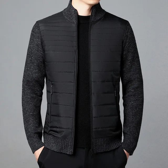 Men classic knitted coat