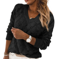 Women Knitted V-neck Jumper – Comfortable & Stylish for Everyday life